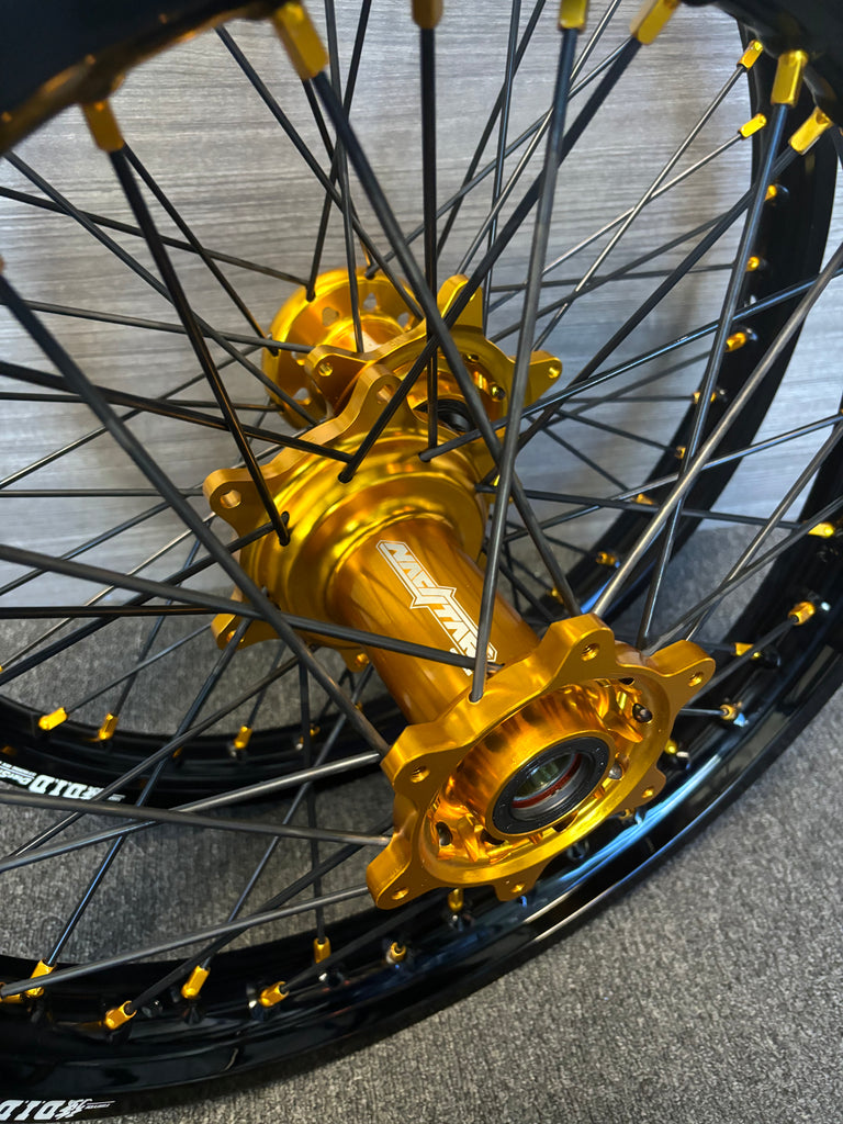 2003-2026 KTM/Husky/GasGas 125-450 Custom Wheel Set - Gold/Black