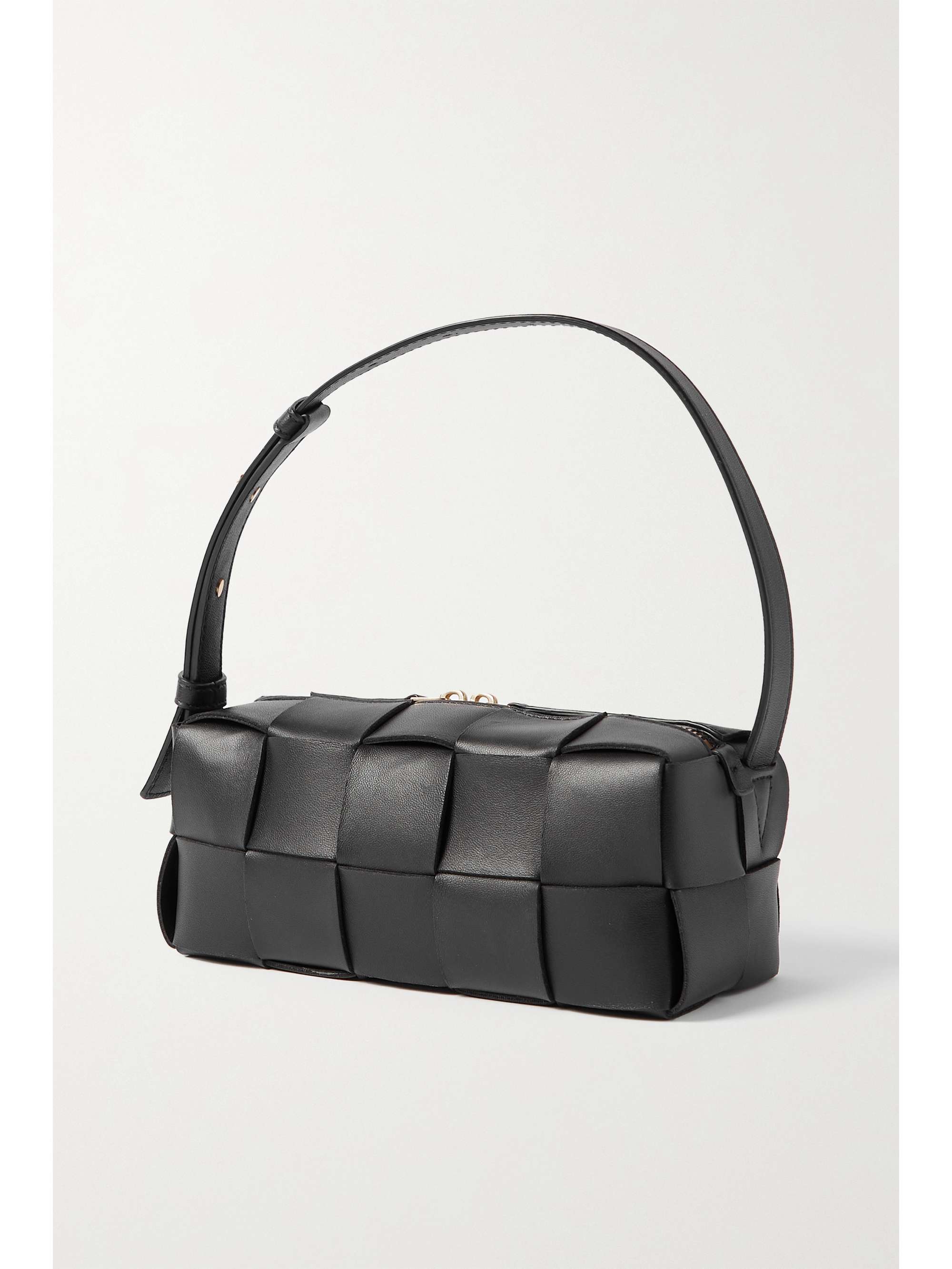 BOTTEGA VENETA Brick Cassette small intrecciato leather shoulder