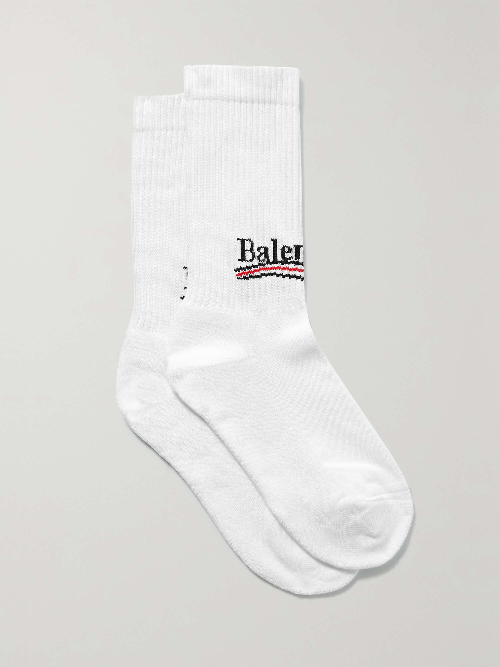 BALENCIAGA Cotton-blend jacquard socks | NET-A-PORTER