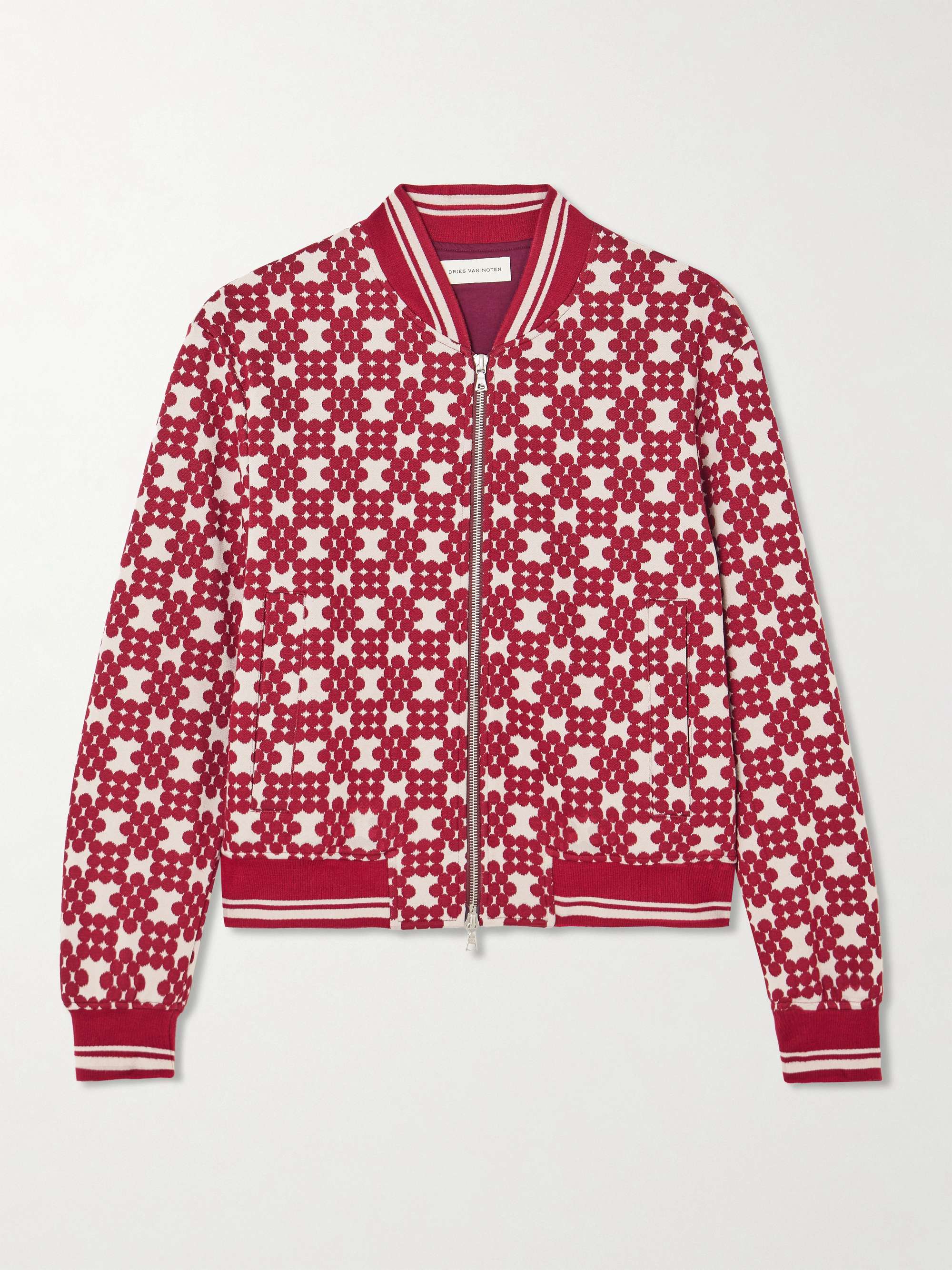 DRIES VAN NOTEN Jacquard-knit track jacket | NET-A-PORTER