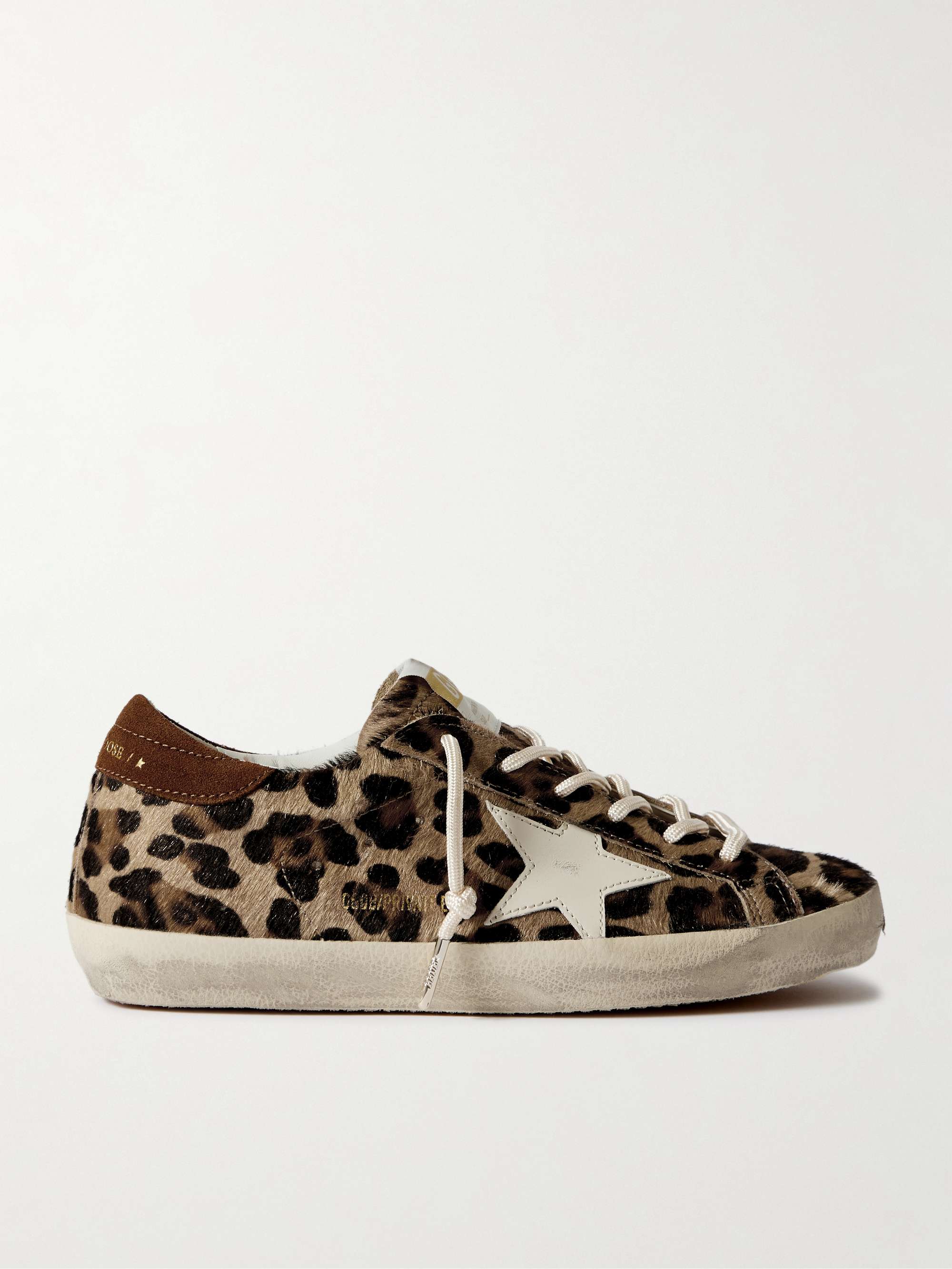 みいさん ゴールデングース LEOPARD SUPER STAR Crystal sneaker