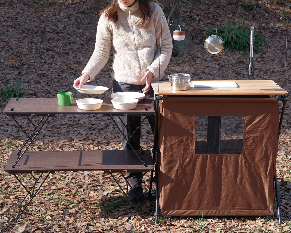 バンブーキッチンカウンターブラウン - NEUTRAL OUTDOOR