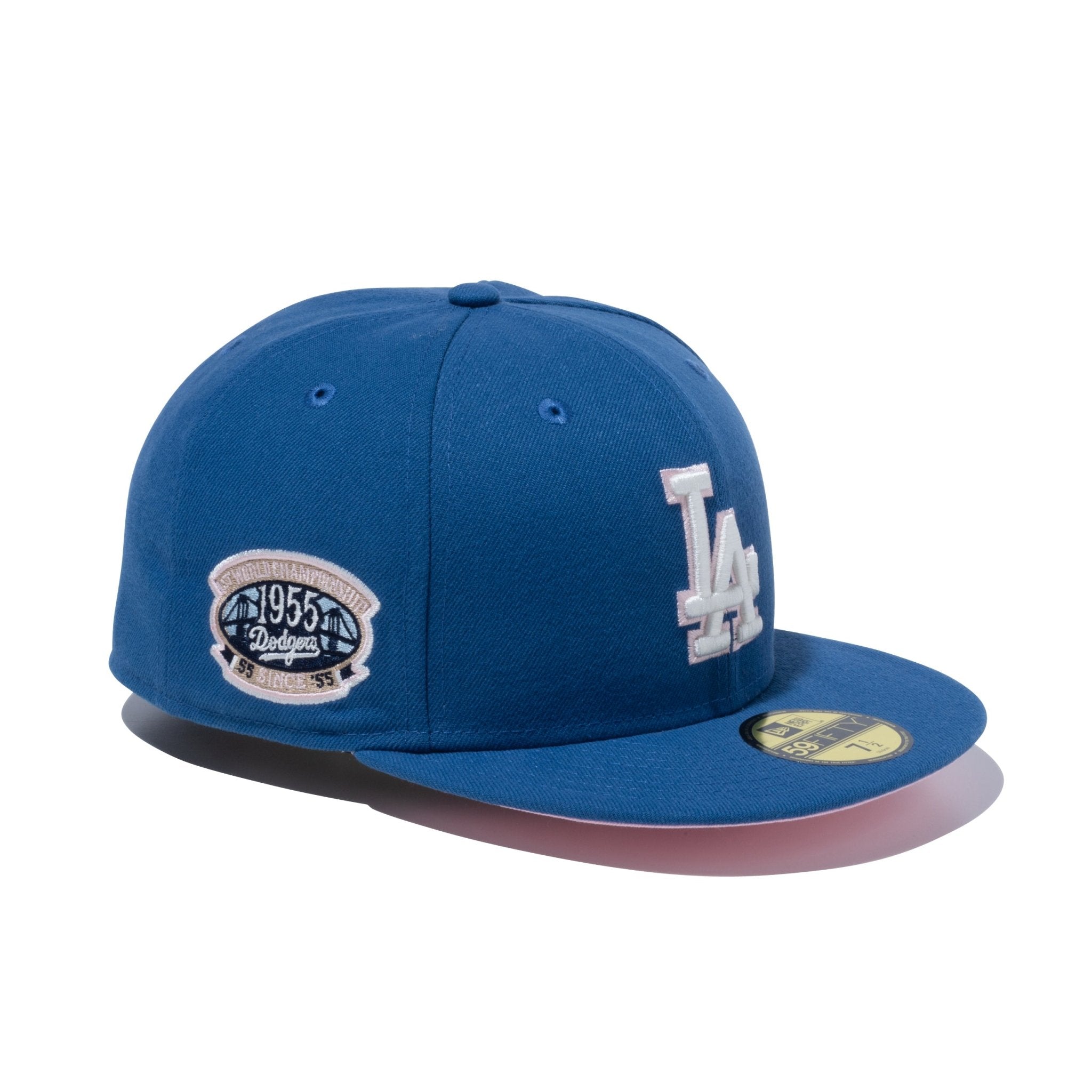 59FIFTY Pink Undervisor ロサンゼルス・ドジャース ライトブルー