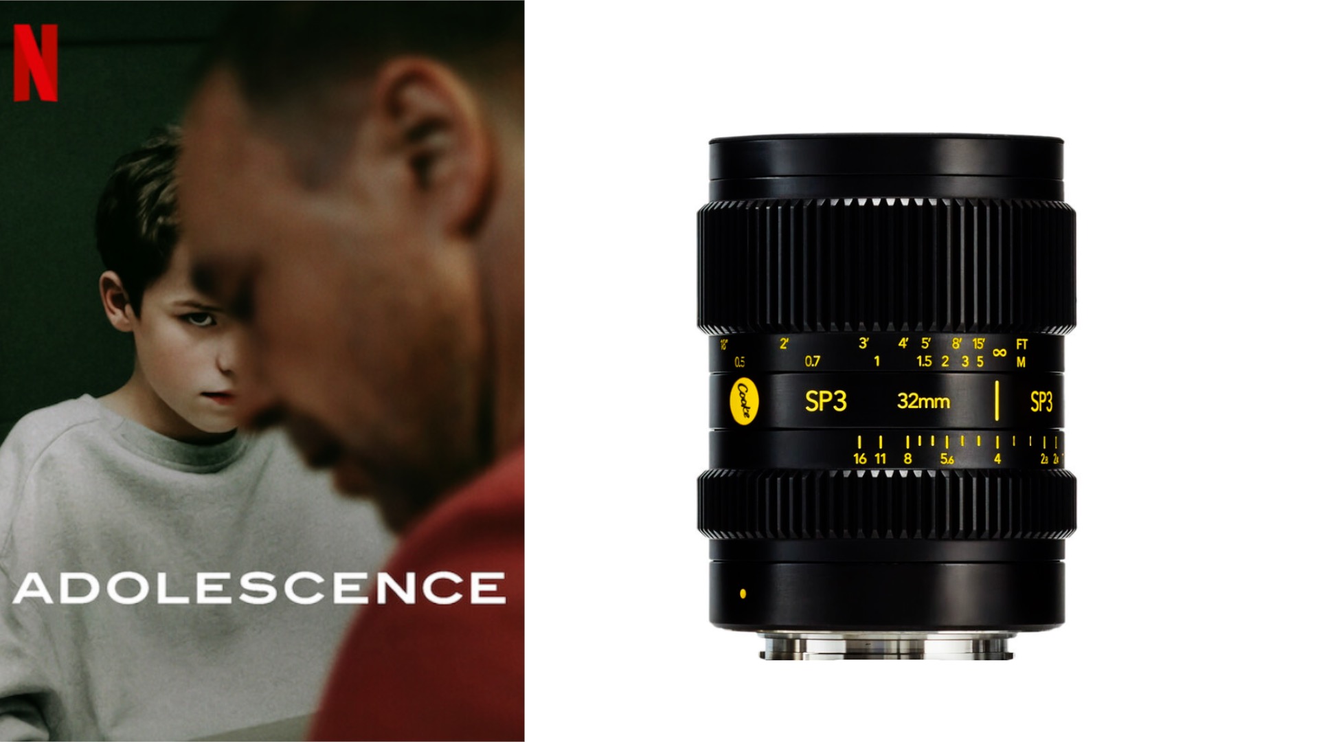 Cooke SP3 lenses used on the DJI Ronin 4D for Adolescence