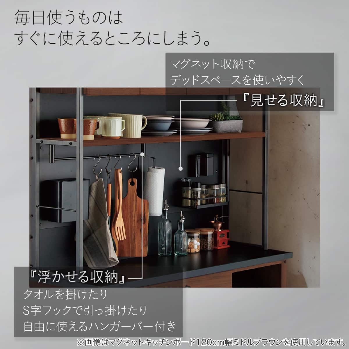 マグネットキッチンボードソフトクローズタイプ + レンジボード