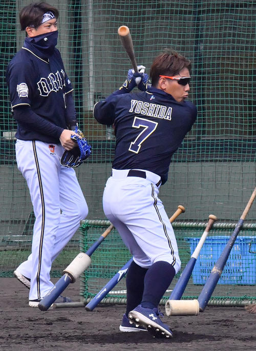 オリックス吉田正尚が背番「7」お披露目「モヤモヤしてシーズンに入り