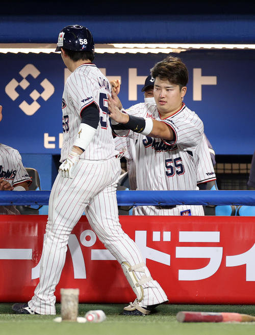 内山壮真 長岡秀樹 プロ初ホームラン記念 直筆サイン 内山壮真 長岡