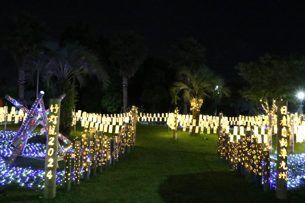 日産自動車九州 竹灯籠