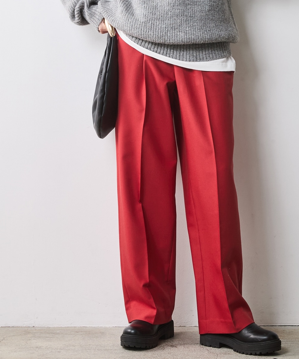 カラーストレートパンツ＜大きいサイズ有＞シックスタイル 通販