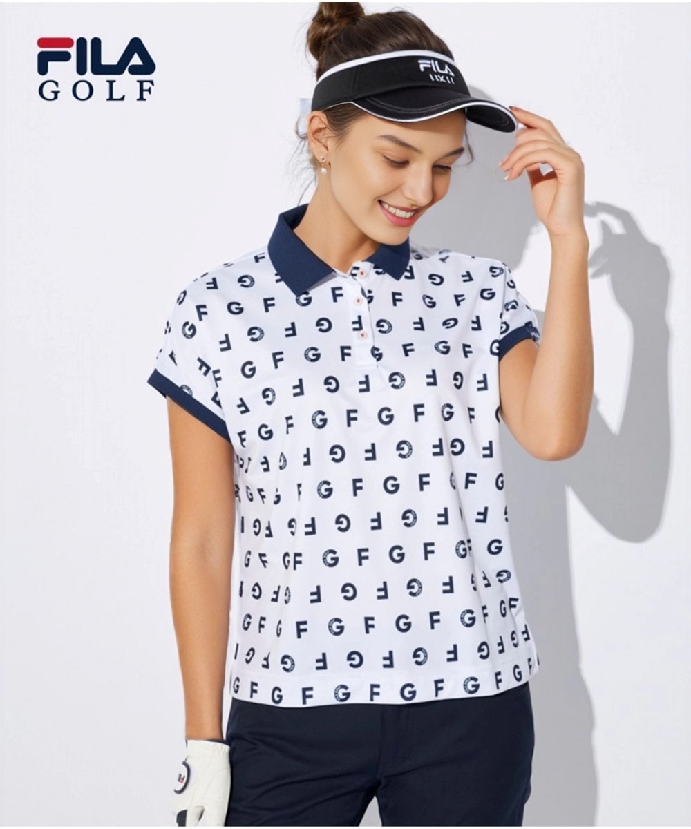 FILA GOLF カノコ半袖ポロシャツ（吸汗速乾・接触冷感・UVカット