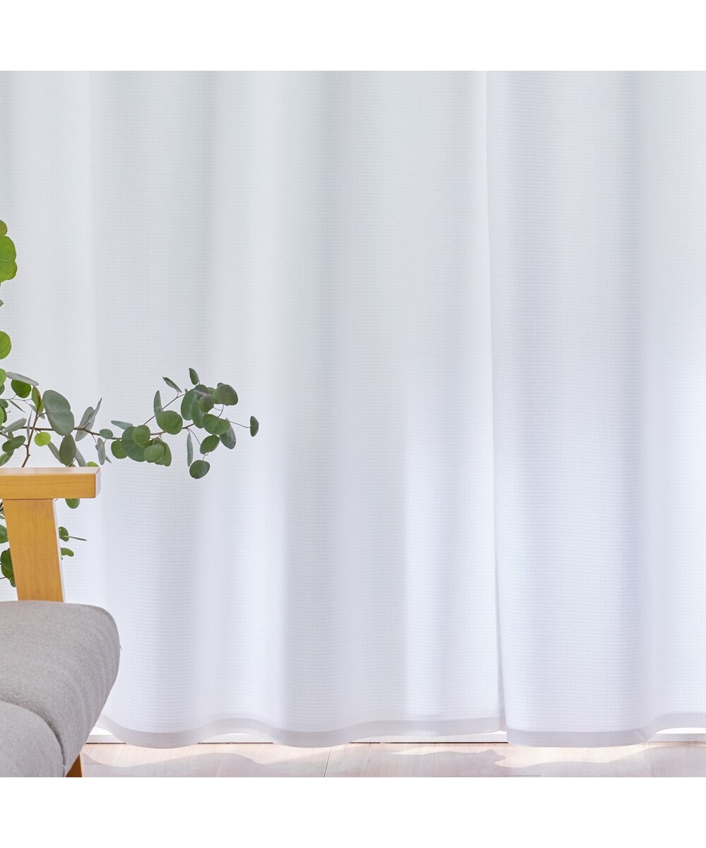 NANA】二重カフェカーテン ダブルガーゼ ミラーレース オーダー品 NANA