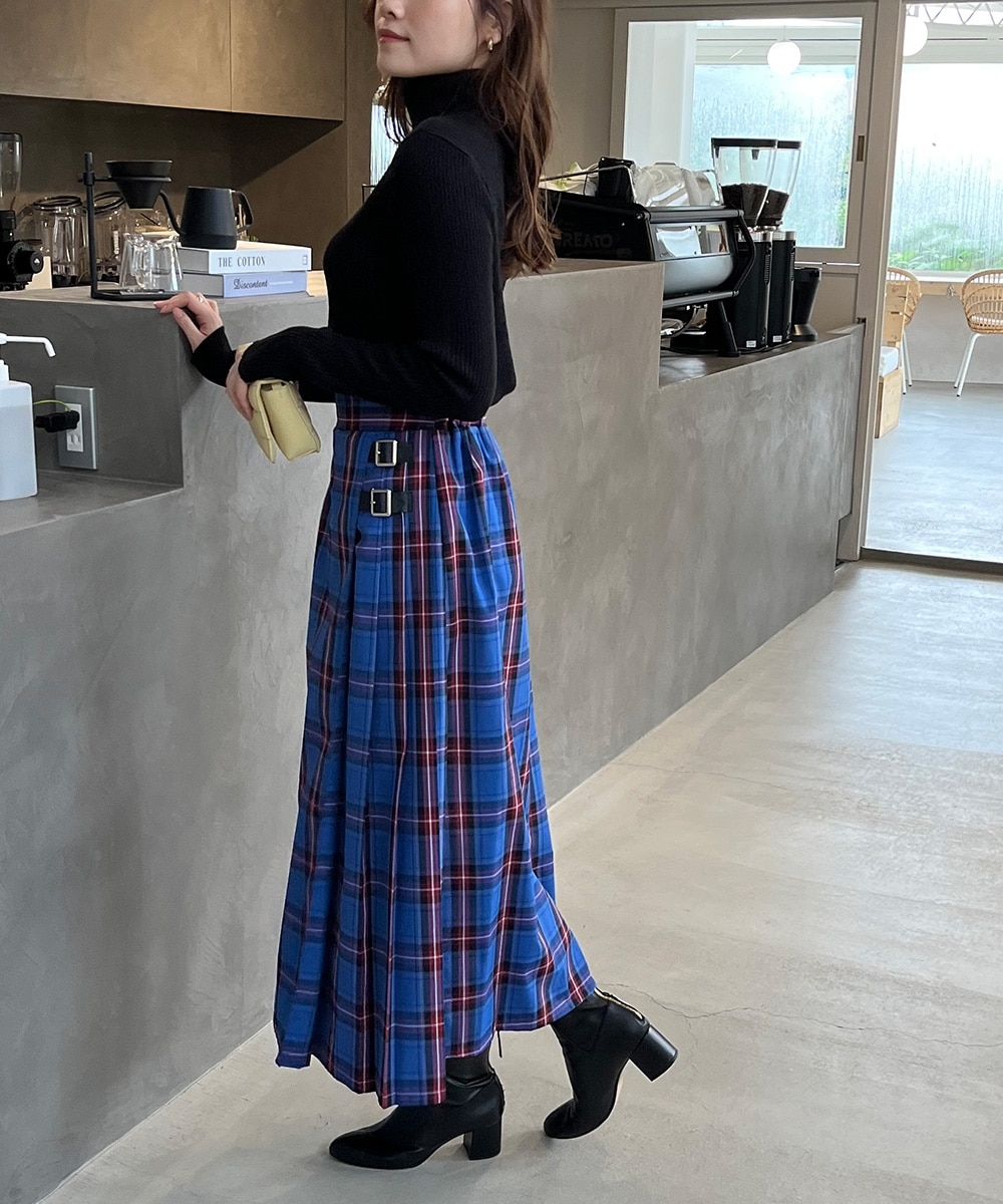 タータンチェックロングスカート 通販【ニッセン】