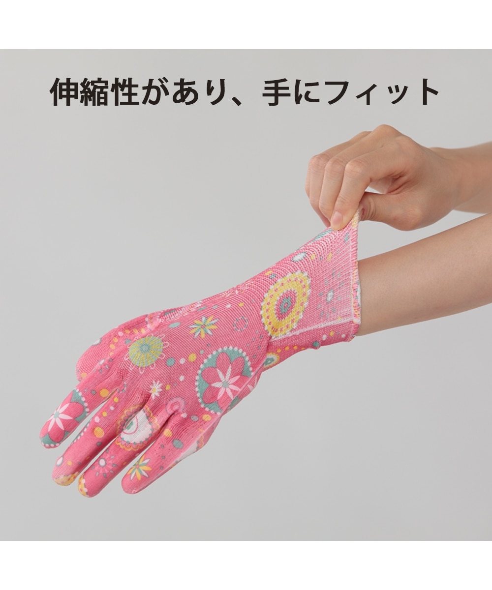 華やか花柄ガーデン手袋（4柄組） 通販【ニッセン】