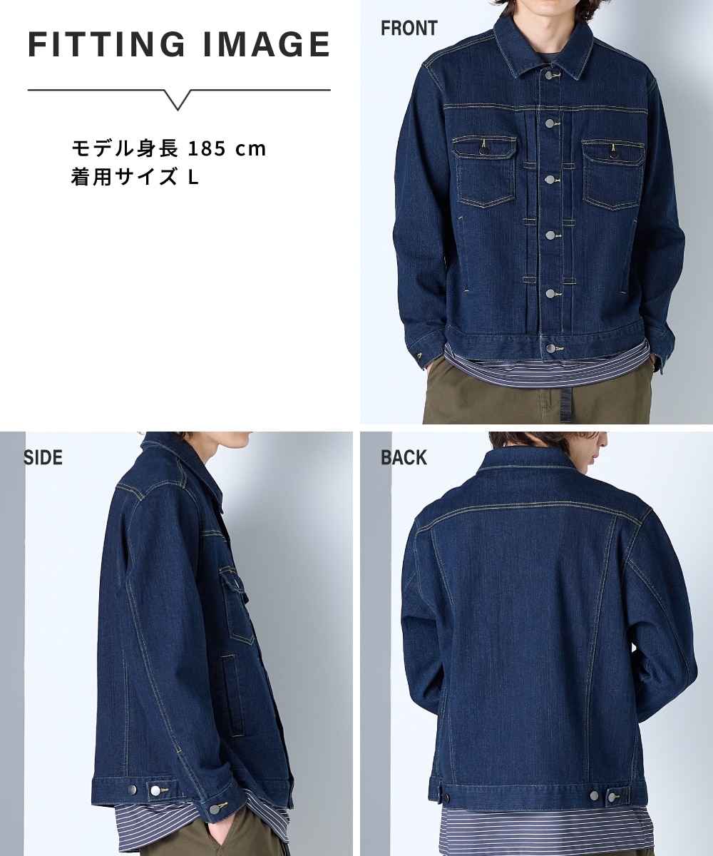 ストレッチデニムジャケット【大きいサイズ有】 通販【ニッセン】