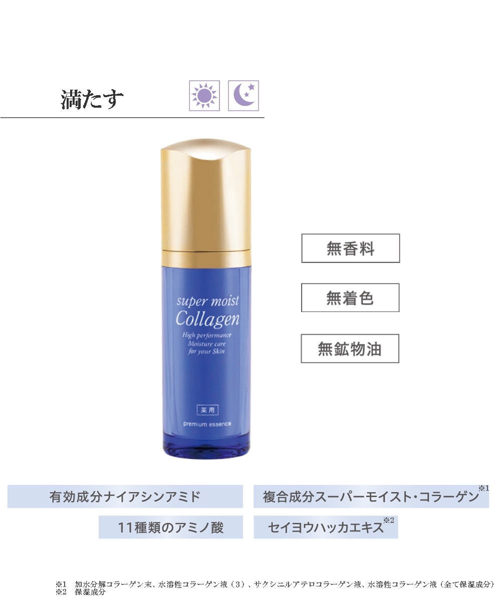 スーパーモイスト・コラーゲン 薬用プレミアムエッセンス 通販【ニッセン】