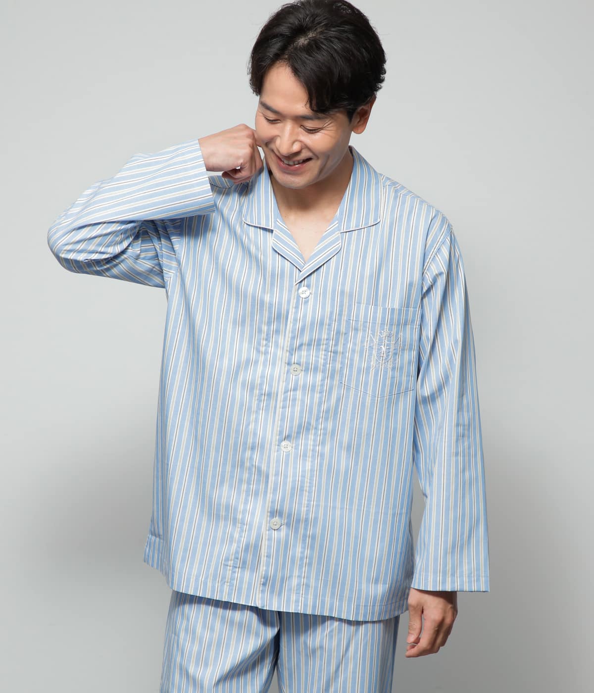 Wacoal カルエアーラ® ストライプパジャマセット ar* シルク100