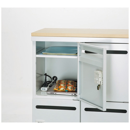 スマートオフィス】コンパクトPロッカー 6人用 JCPL-6D WH