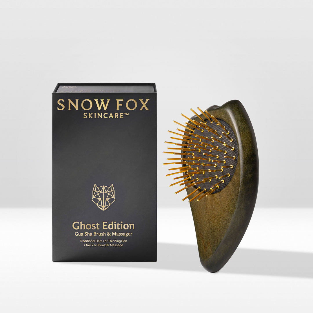 Gua Sha Brush & Massager: Ghost Edition – Snow Fox Skincare