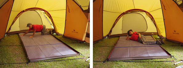 アメニティドームマットスターターセット活用法その4 リビングシェル