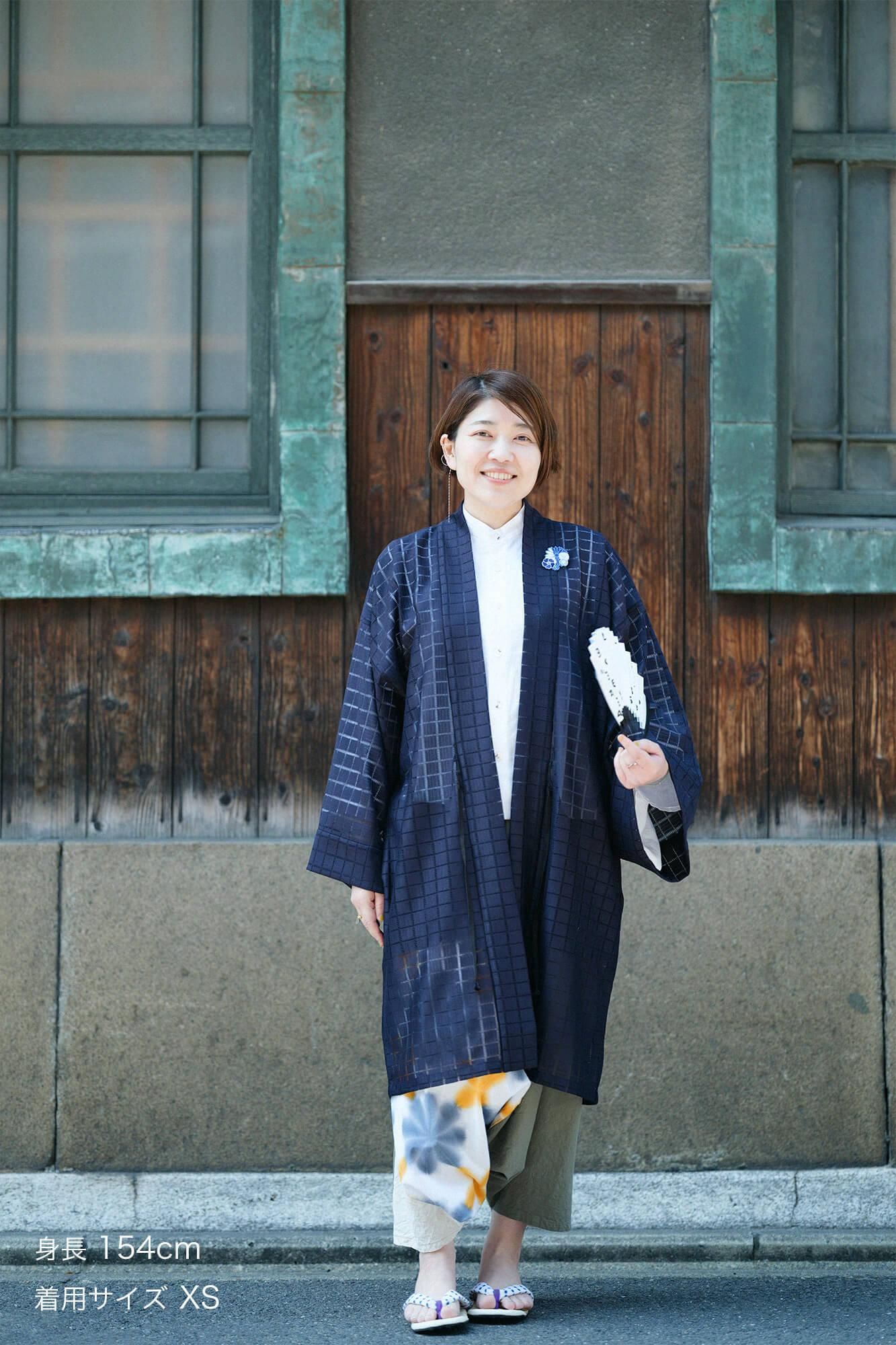 net限定】たばた絞り 伊勢木綿 20/20 麻混 富士（ふじ）／雪花（せっか）