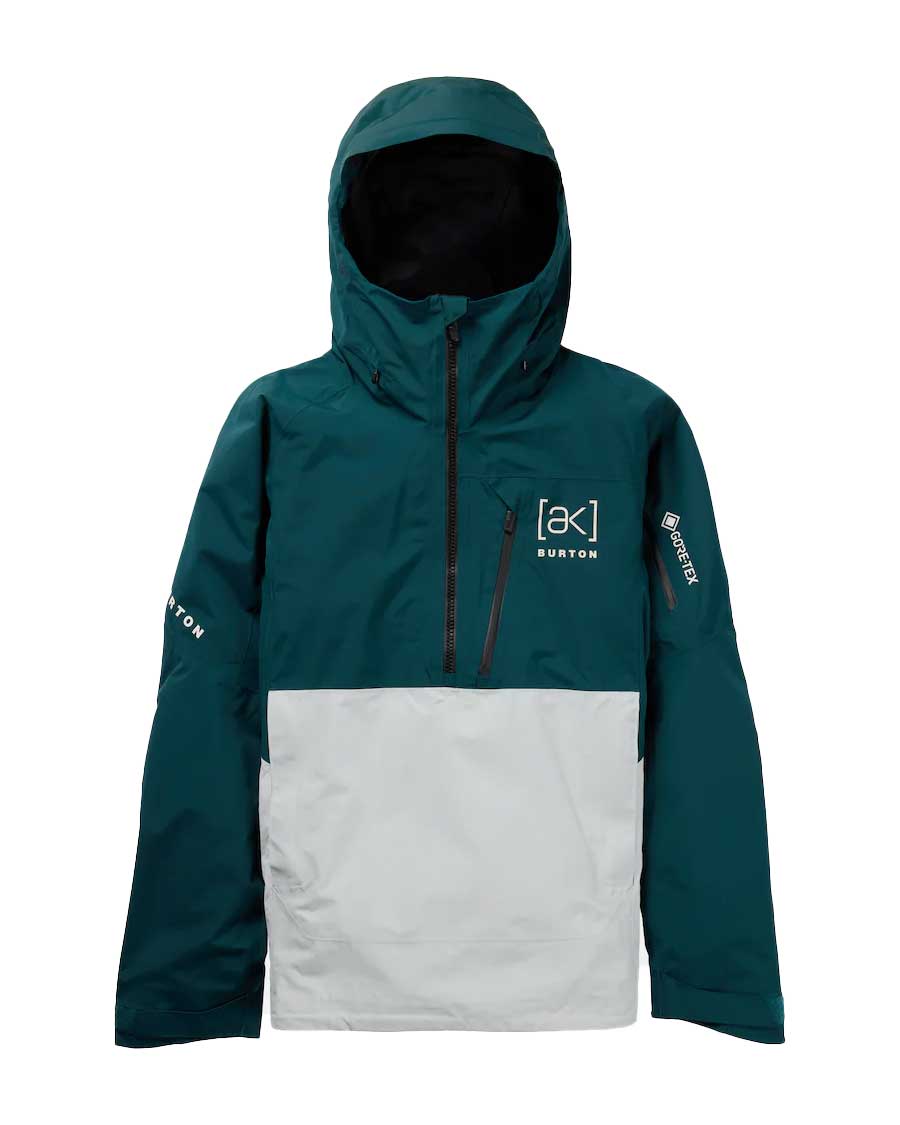 Burton Men's [ak] Velocity Gore-Tex Anorak Emerald/Gray 2025 – The