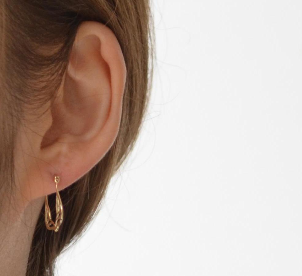 フープピアス・リーフ【K10YG】20SS – sowi