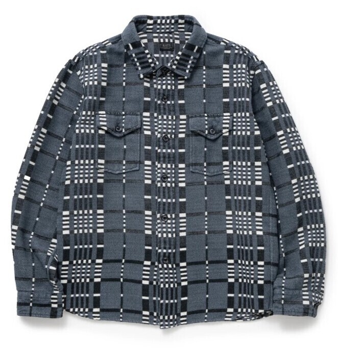 C/R FLANNEL GRAY CHECK SHIRT チェックネルシャツ-ラッツ 通販 RATS