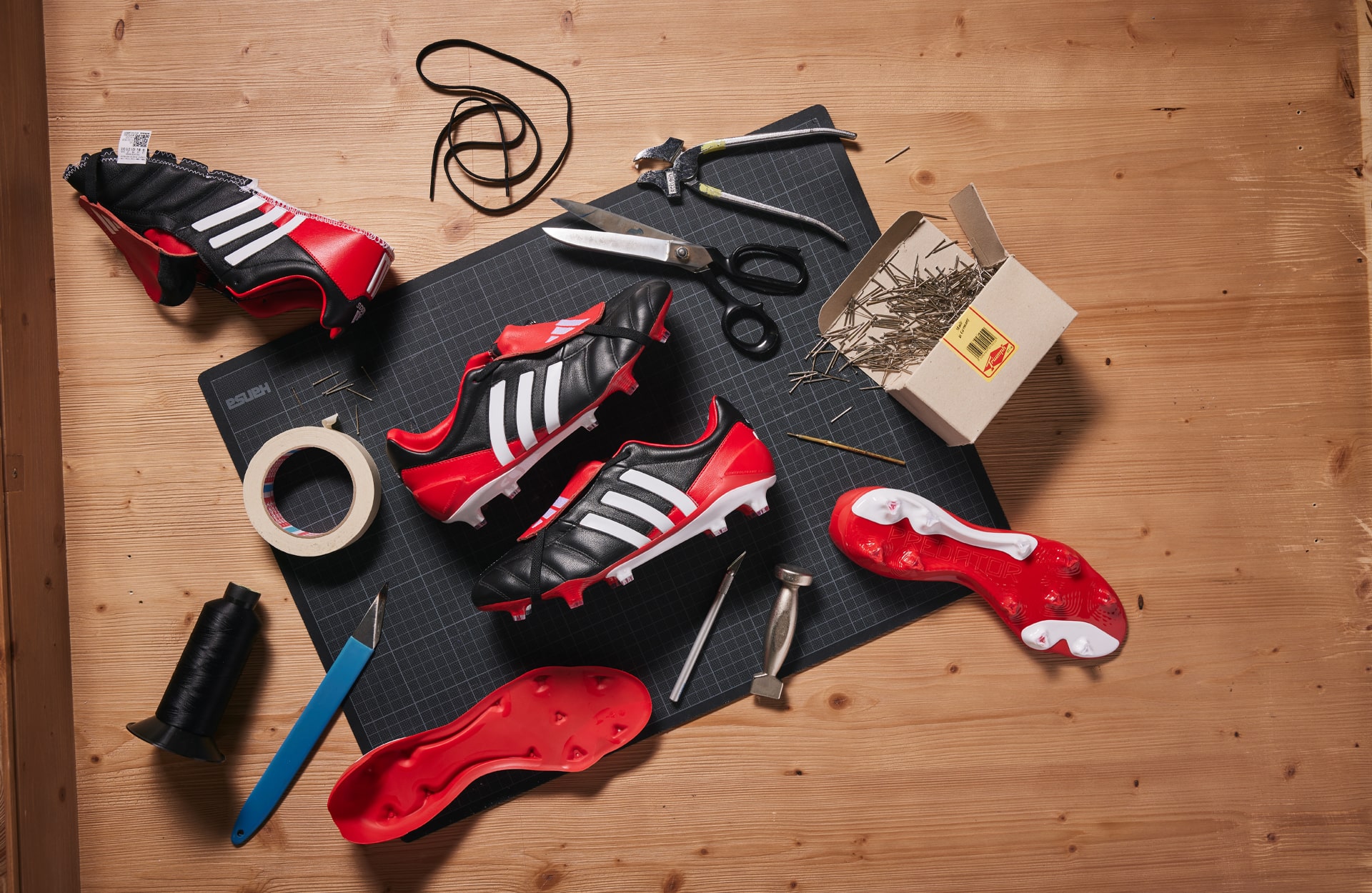 The 'MIG' Adidas Predator Mania Lands In Classic “Black/White/Red