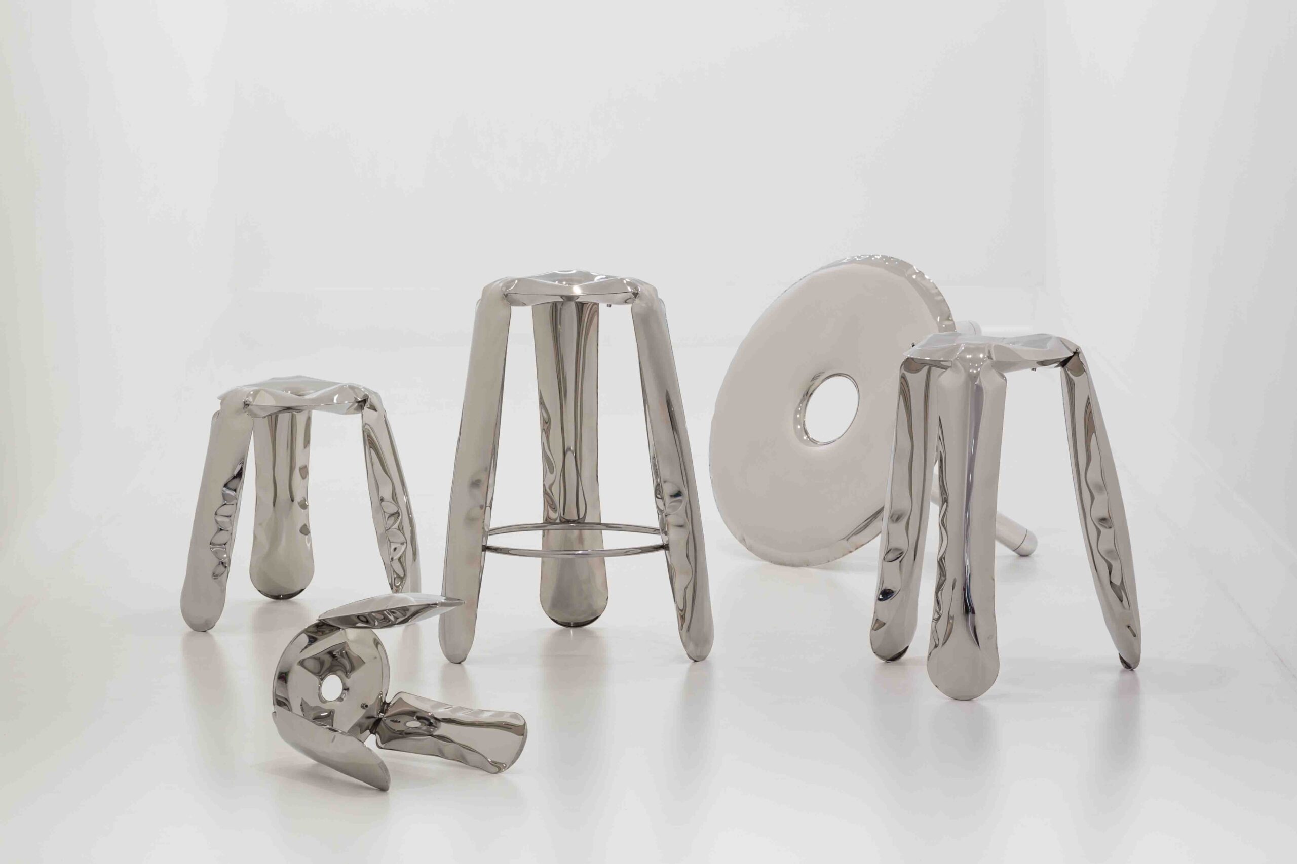 PLOPP Stool in Stainless Steel by Zieta | Shop Online