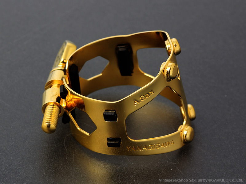 Yanagisawa Yany SIXS アルトサックス用リガチャー 【金メッキ仕上げ