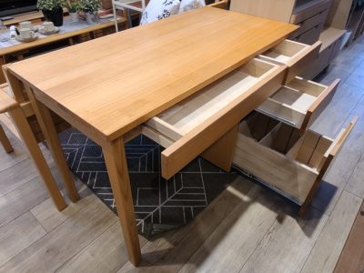 無印良品 / MUJI デスクセット 木製デスク ワゴン ワーキングチェア 3