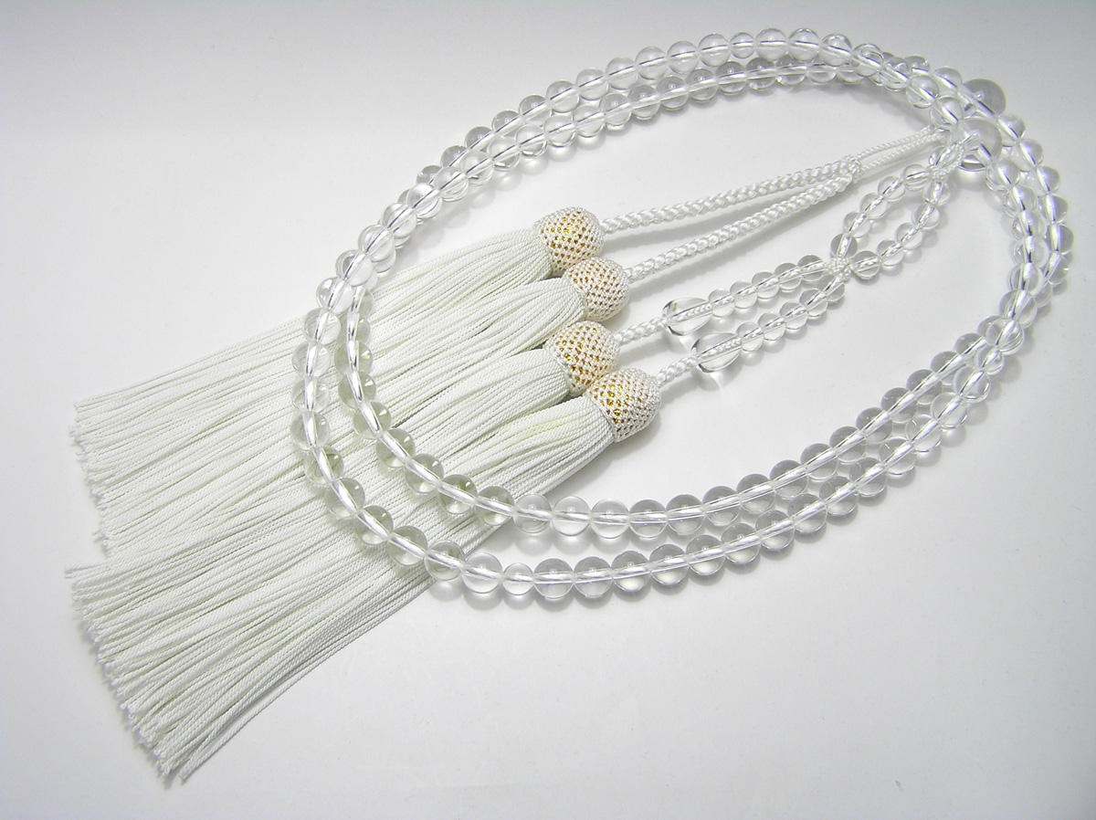 浄土宗 水晶尺六 荘厳念珠 ＜ 甲州貴石【オンラインショップ】 ｜数珠