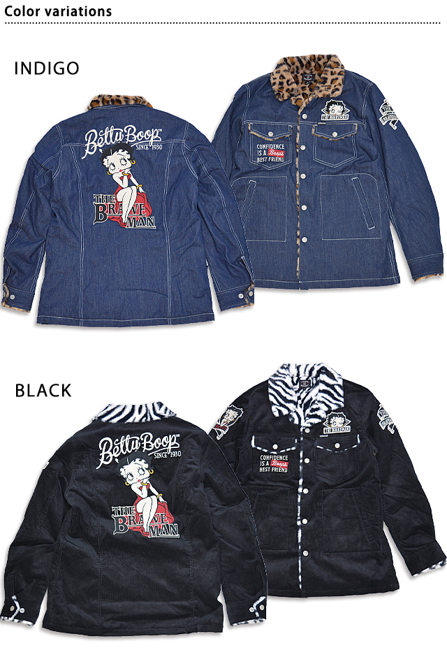 BR×BETTYコラボ ミドル丈ファージャケット The BRAVE-MAN BBB-2248