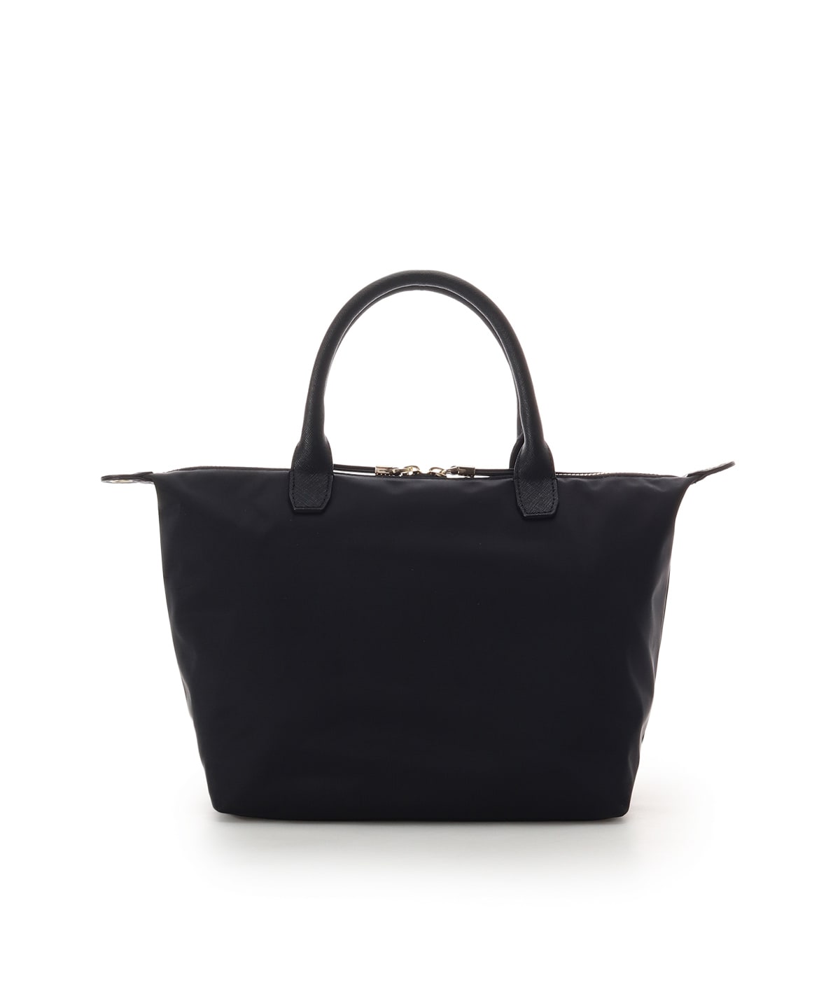 ナイロン×スプリットレザー カジュアルハンドバッグ(FREE ブラック