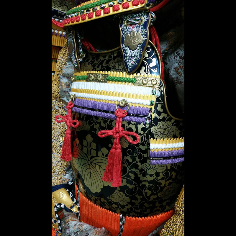 Colorful lacing Armour色々威仏二枚胴具足 | Samurai Museum Shop