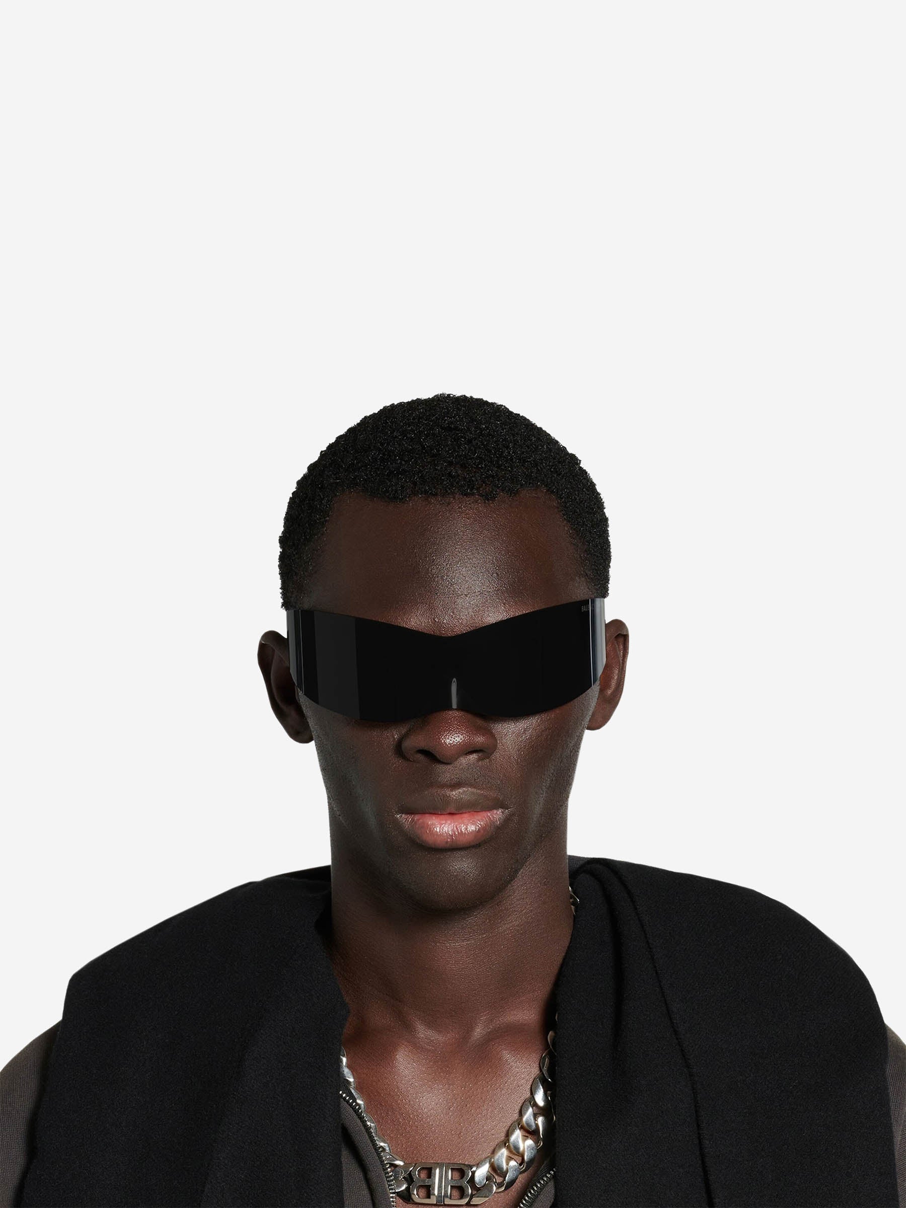 Balenciaga – Balenciaga Panther Mask Rectangular Sunglasses in