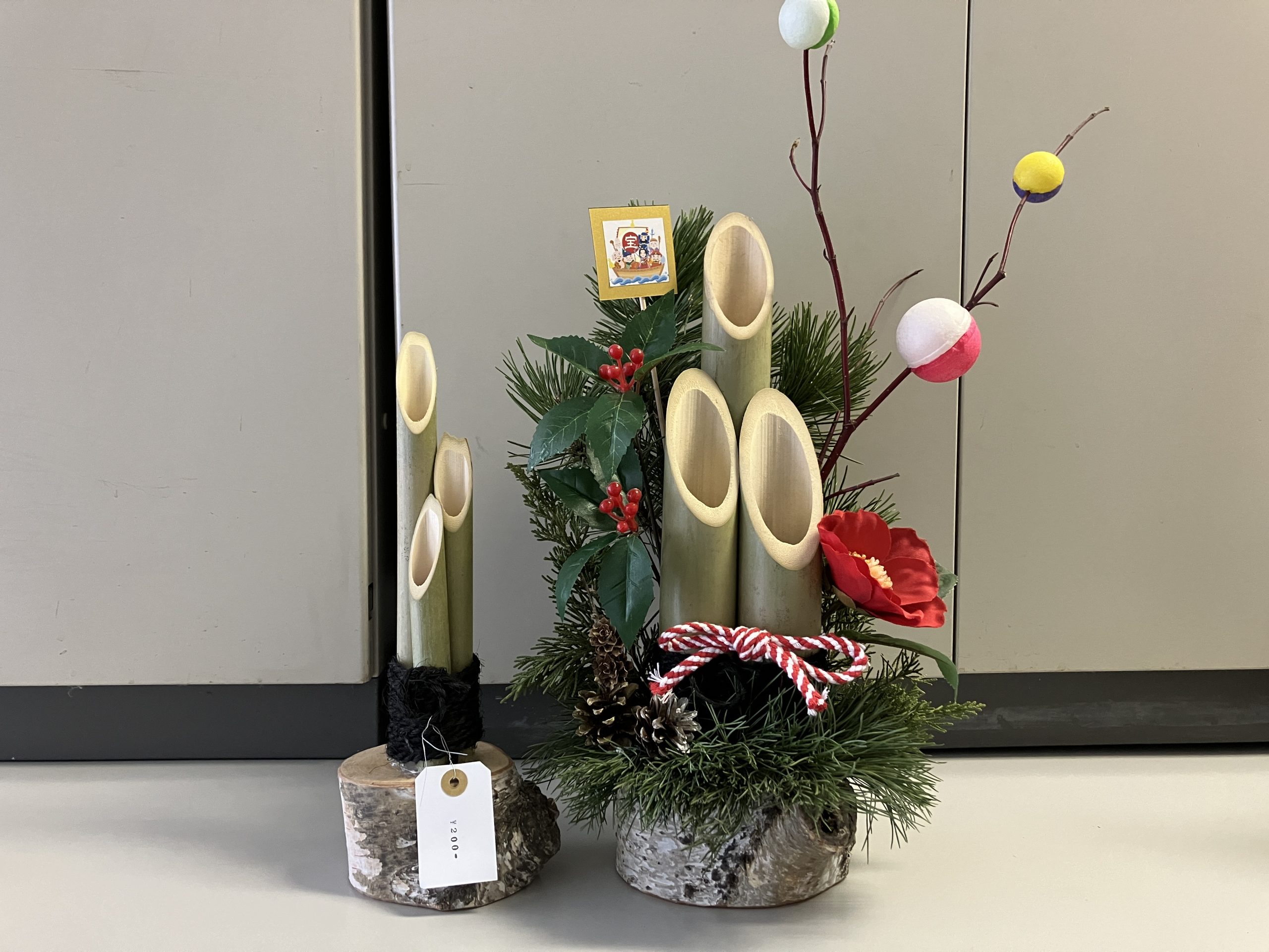 ミニ門松作り講習会」終了しました！ミニ門松キット販売します