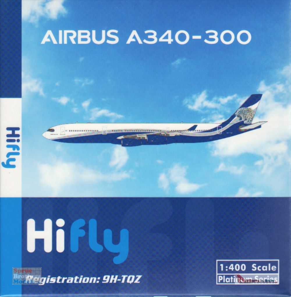PHX11771 1:400 Phoenix Model HiFly Airbus A340-300 Reg #9H-TQZ