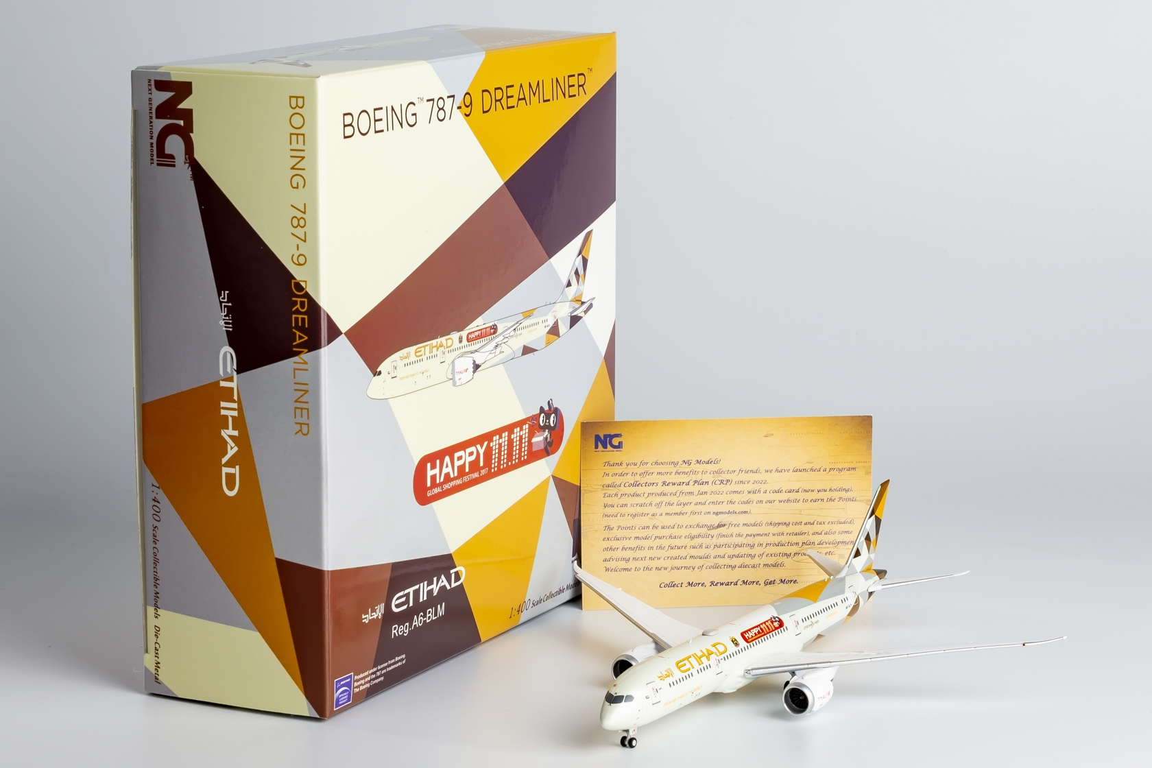 航空機・ヘリコプター Etihad Airways Boeing 787-9 1:200 Model