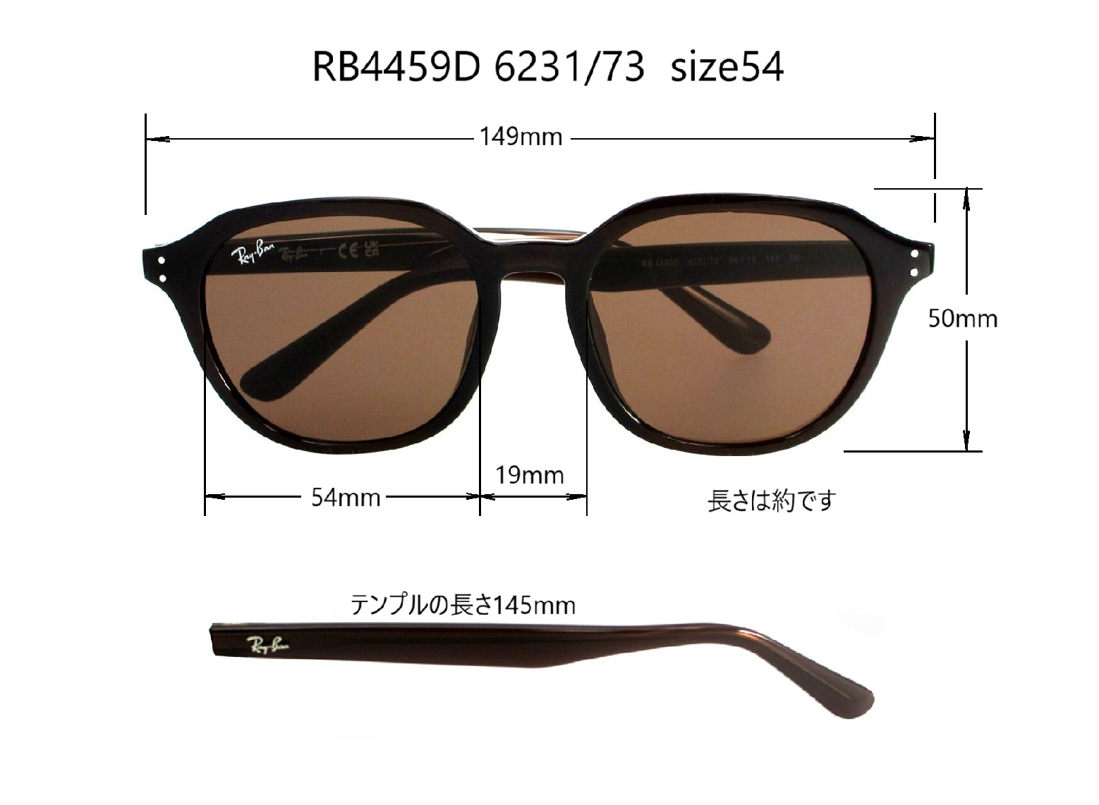 清光堂レイバンサングラス RB4459D 6231/73 [送料無料]