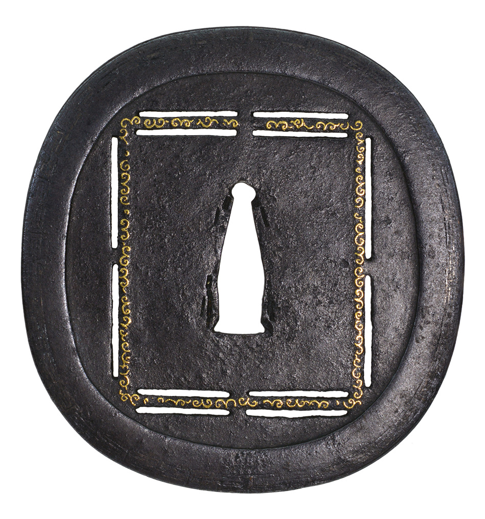 鍔 銘埋忠 象嵌 江戸時代 鍔 銘埋忠 象嵌 江戸時代 鍔（つば）銘：埋忠