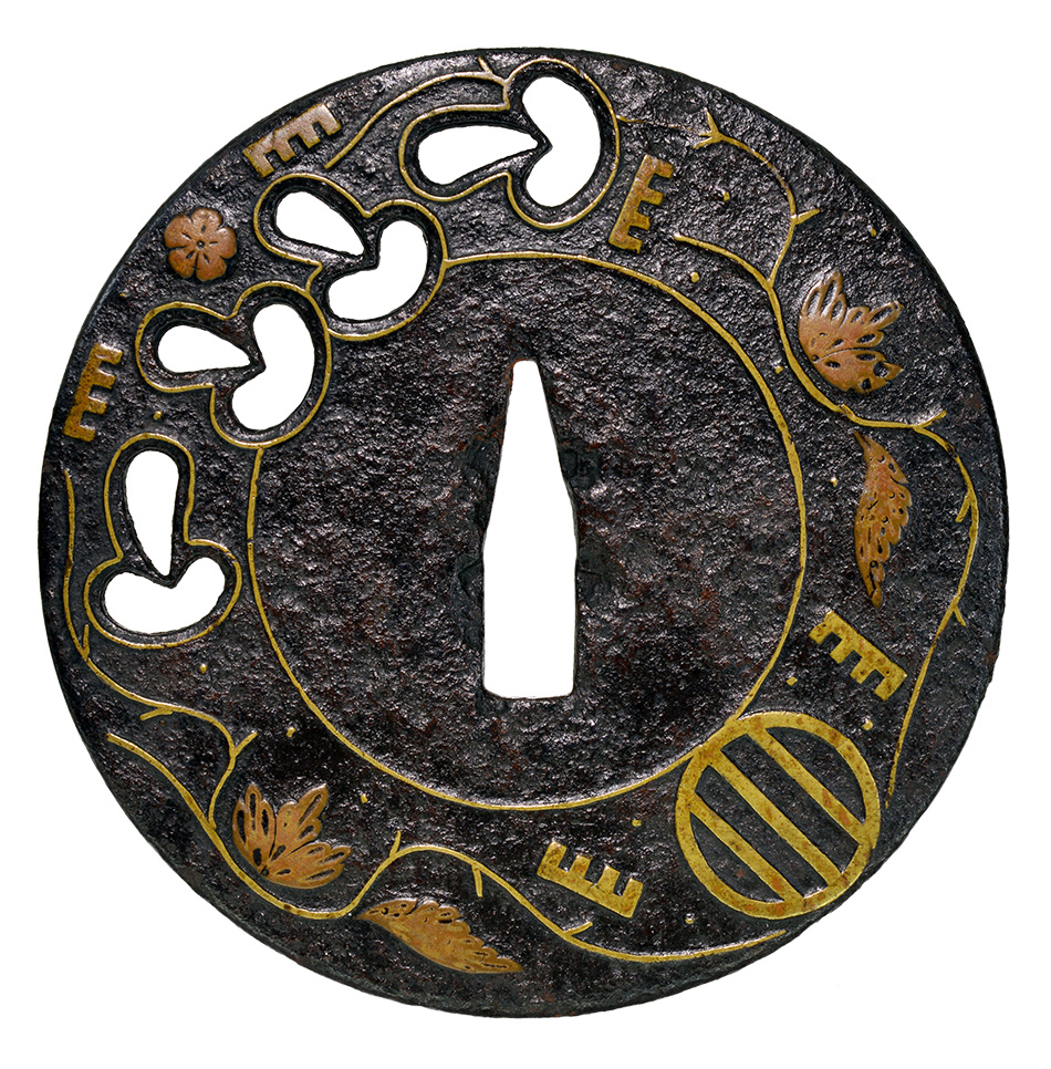 や*ん様 鍔【唐草金輪の図】 や*ん様 鍔【唐草金輪の図】 や*ん様 鍔