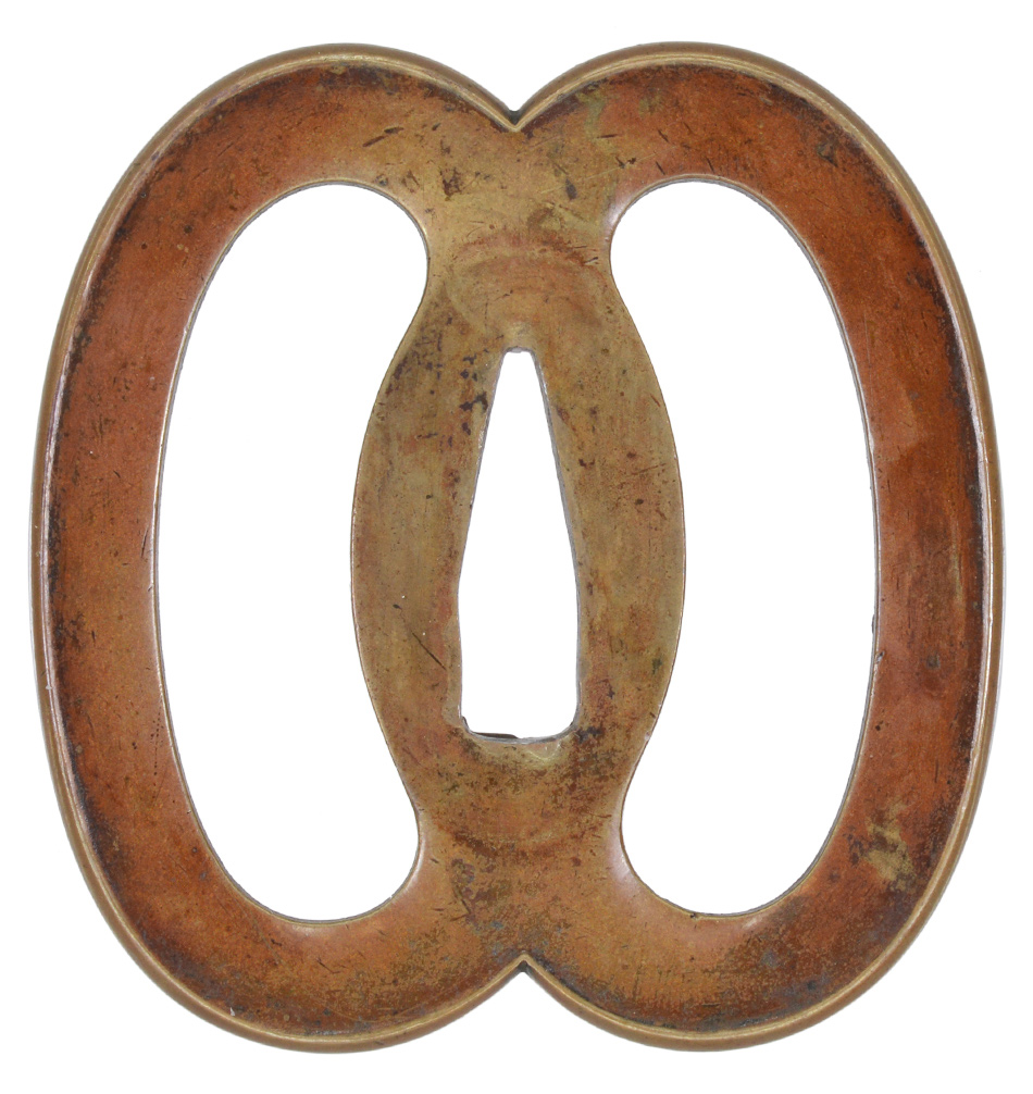 鍔 無銘 肥後 左右海鼠透鍔(TU-150320)｜刀・日本刀の販売なら日本刀