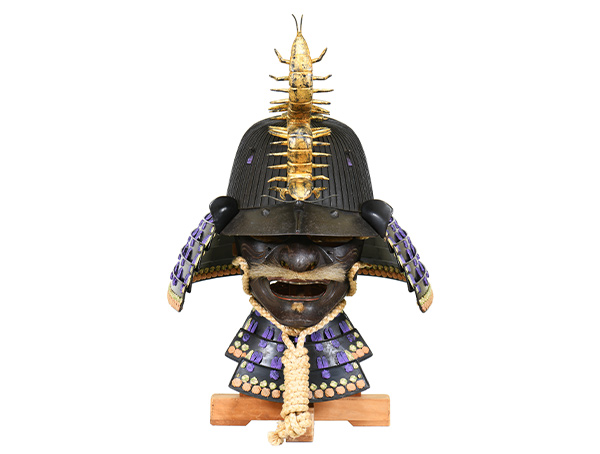 兜 鉄錆地六十二間筋兜 面頬付 (BU-020321)｜刀・日本刀の販売なら日本