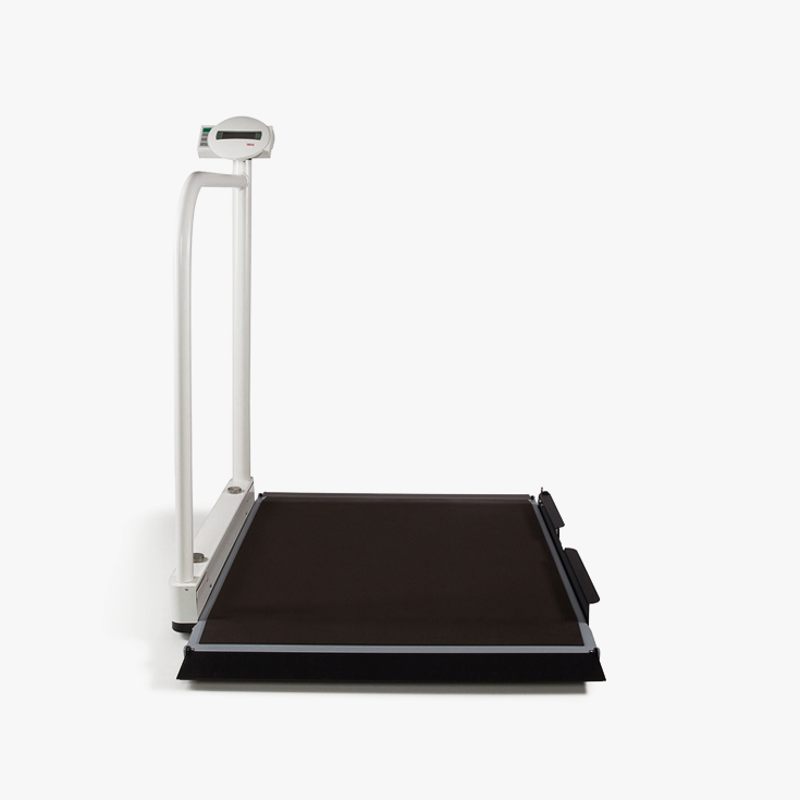 seca 677 - EMR ready 手すり付デジタル 車椅子用スケール(検定付) · seca