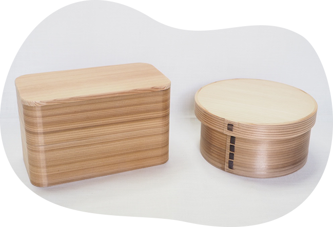 商品のご紹介｜柴田徳商店｜無形文化財である「博多曲物」 めしびつ