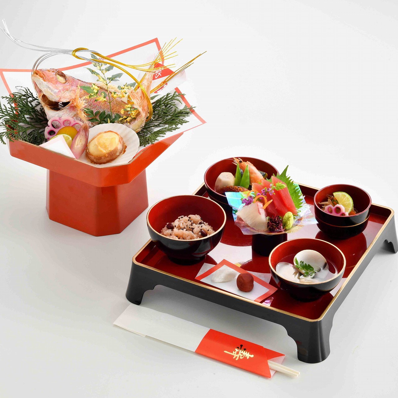 女の子用のお食い初め祝い膳 - 仕出し割烹しげよし