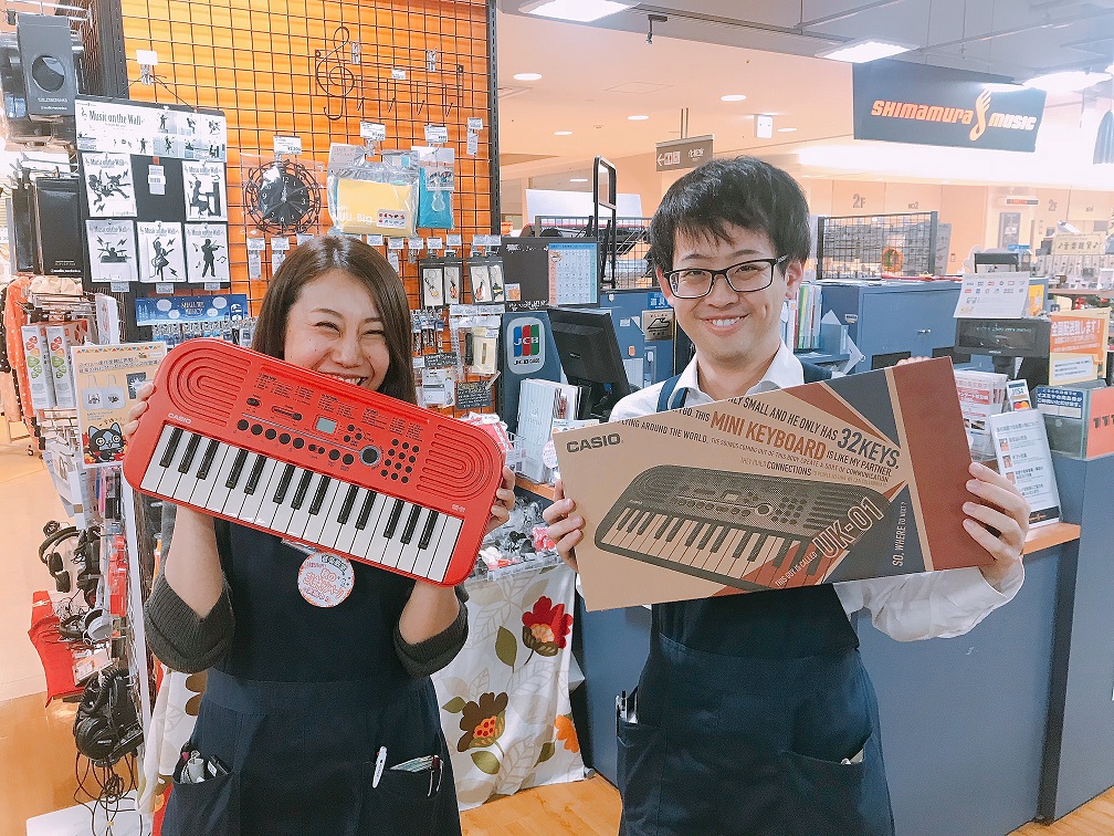 新商品】CASIO ミニキーボード UK-01 発売！｜島村楽器 洛北阪急スクエア店