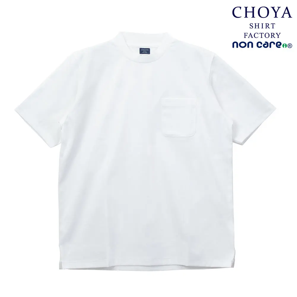 CHOYA SHIRT FACTORY Tシャツ 半袖 綿100% 白 ホワイト カジュアル