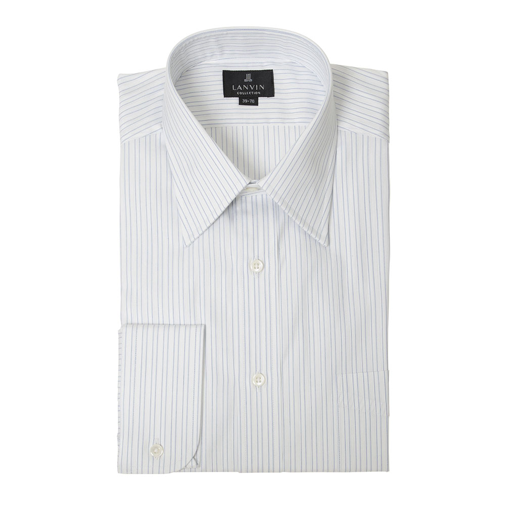ワイシャツ ストライプ ブルー LANVIN｜CHOYA SHIRT（チョーヤシャツ